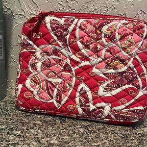 Vera Bradley Red and Pink Quilted Laptop Case